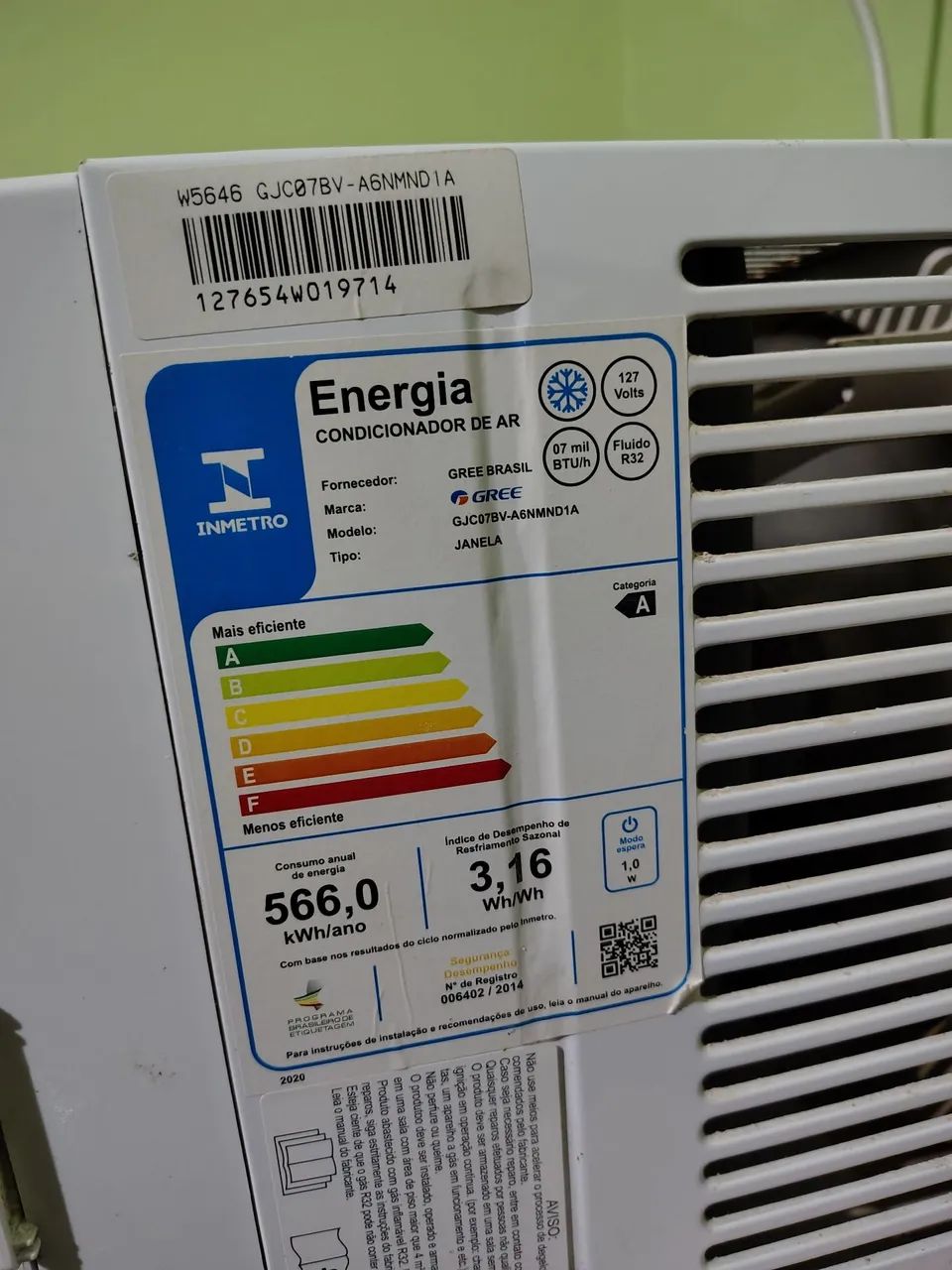 Ar-condicionado de janela gree 7mil BTUs  - Foto 4