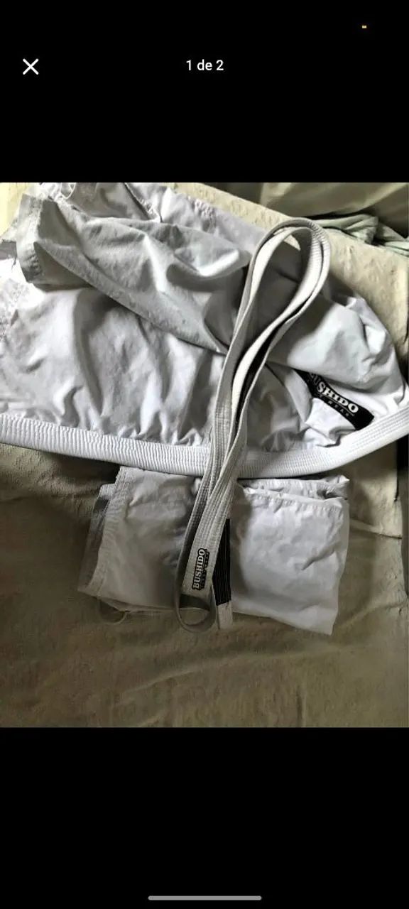 kimono jiu-jitsu A3 bushido + faixa branca A3 bushido