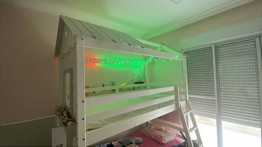 Cama beliche casinha infantil/solteiro - Foto 3