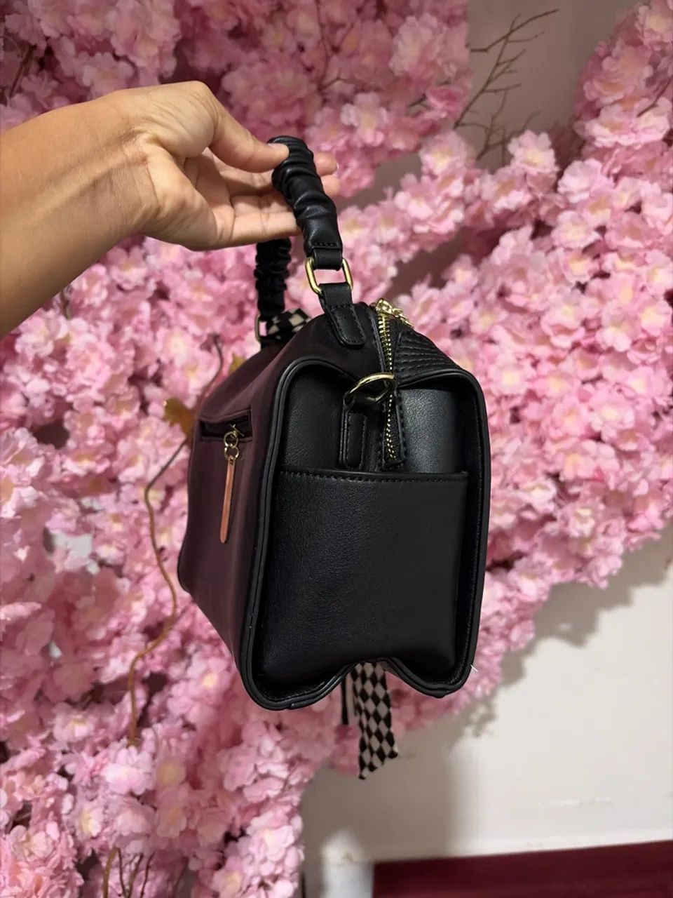 Bolsa Carmen Steffens maleta de mão e alça transversal  - Foto 2
