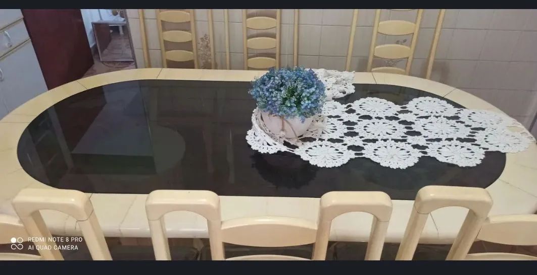 Mesa jantar 6 cadeiras medindo 2,00x1,00 - Foto 5