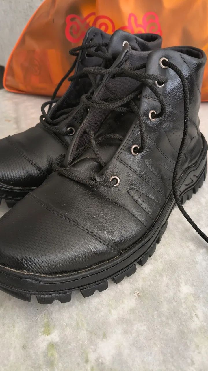 Bota preta masculina 41  - Foto 2