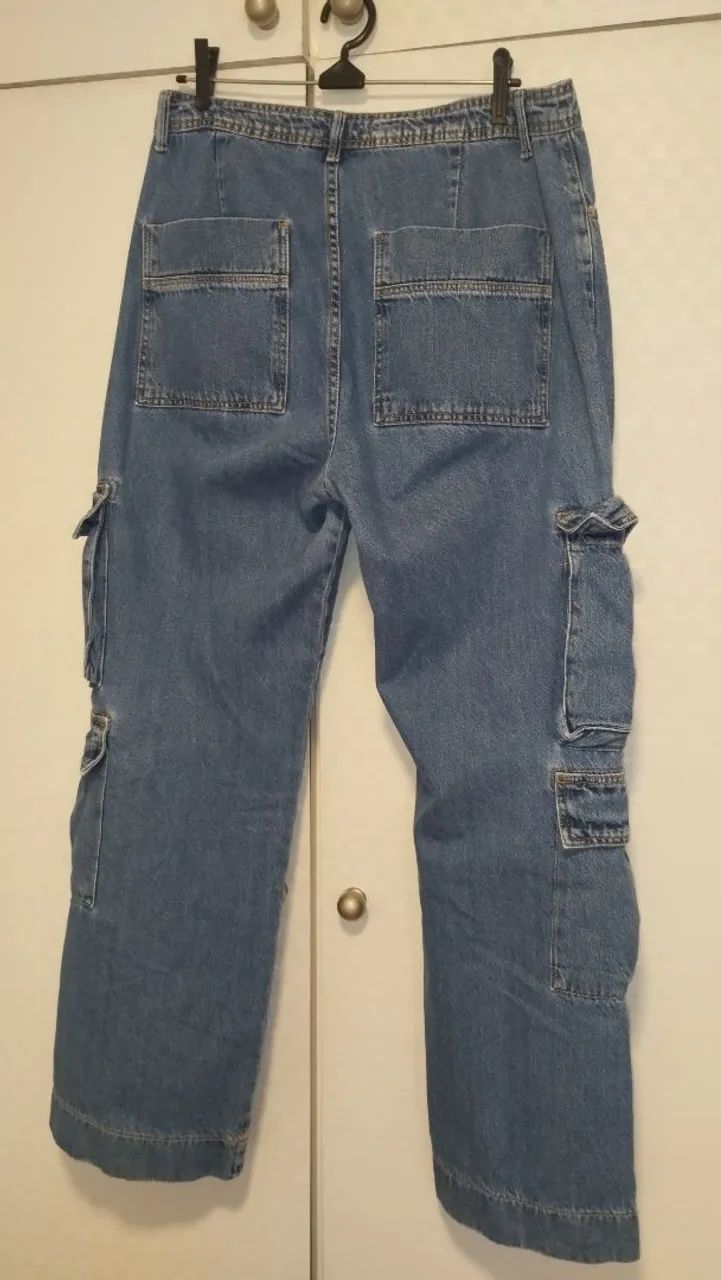 Calça Jeans Pool Wide slim cargo 44 - Foto 5