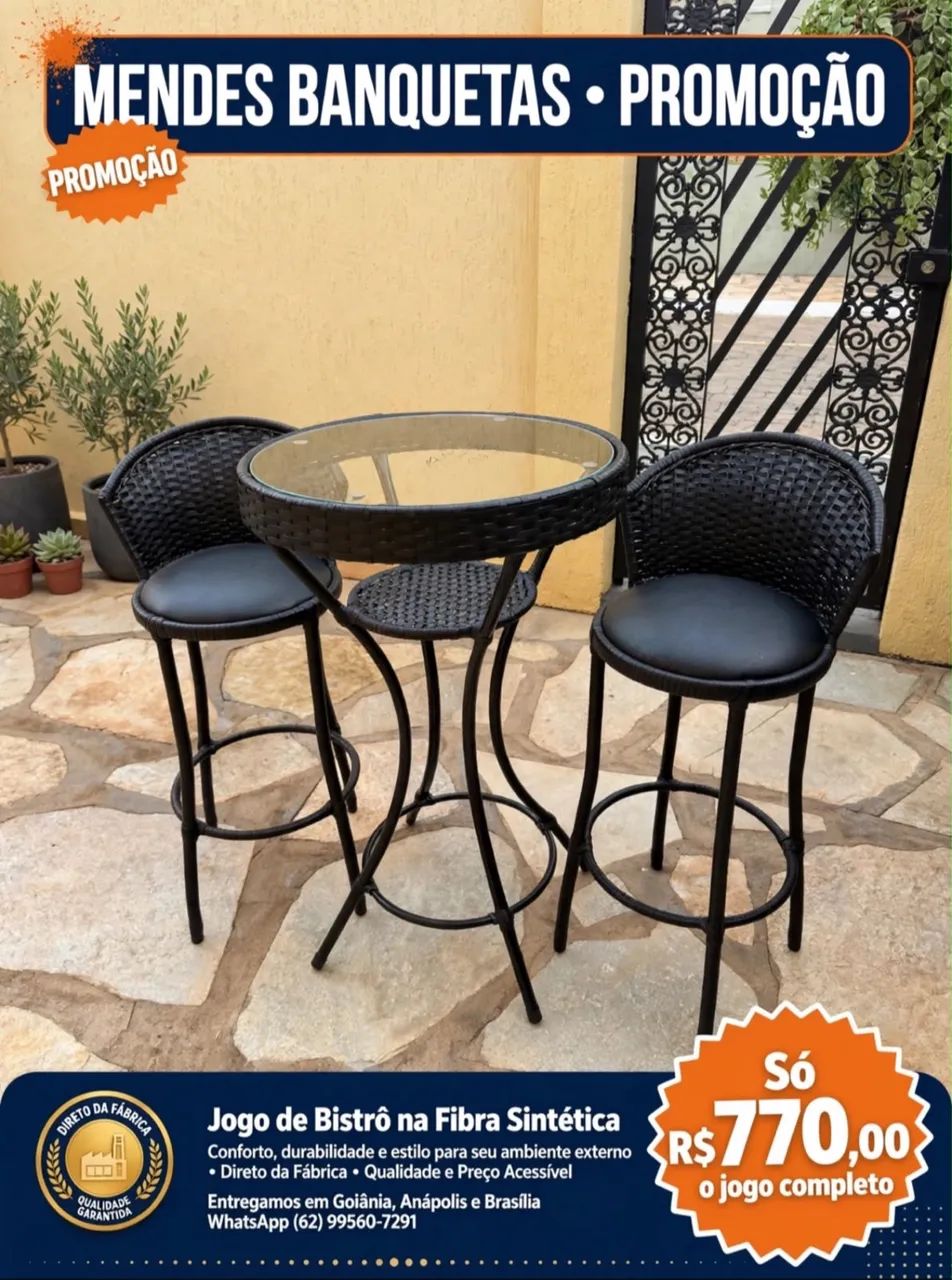 Mesa bistrô qualidade premium  - Foto 3