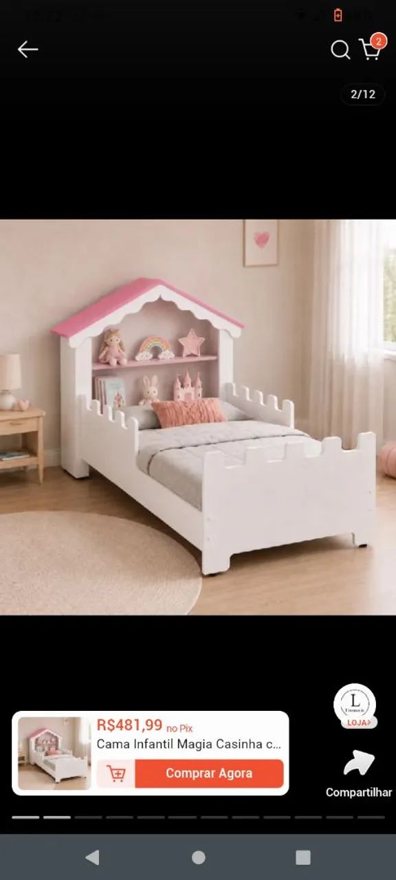 CAMA INFANTIL MODELO CASTELO 
