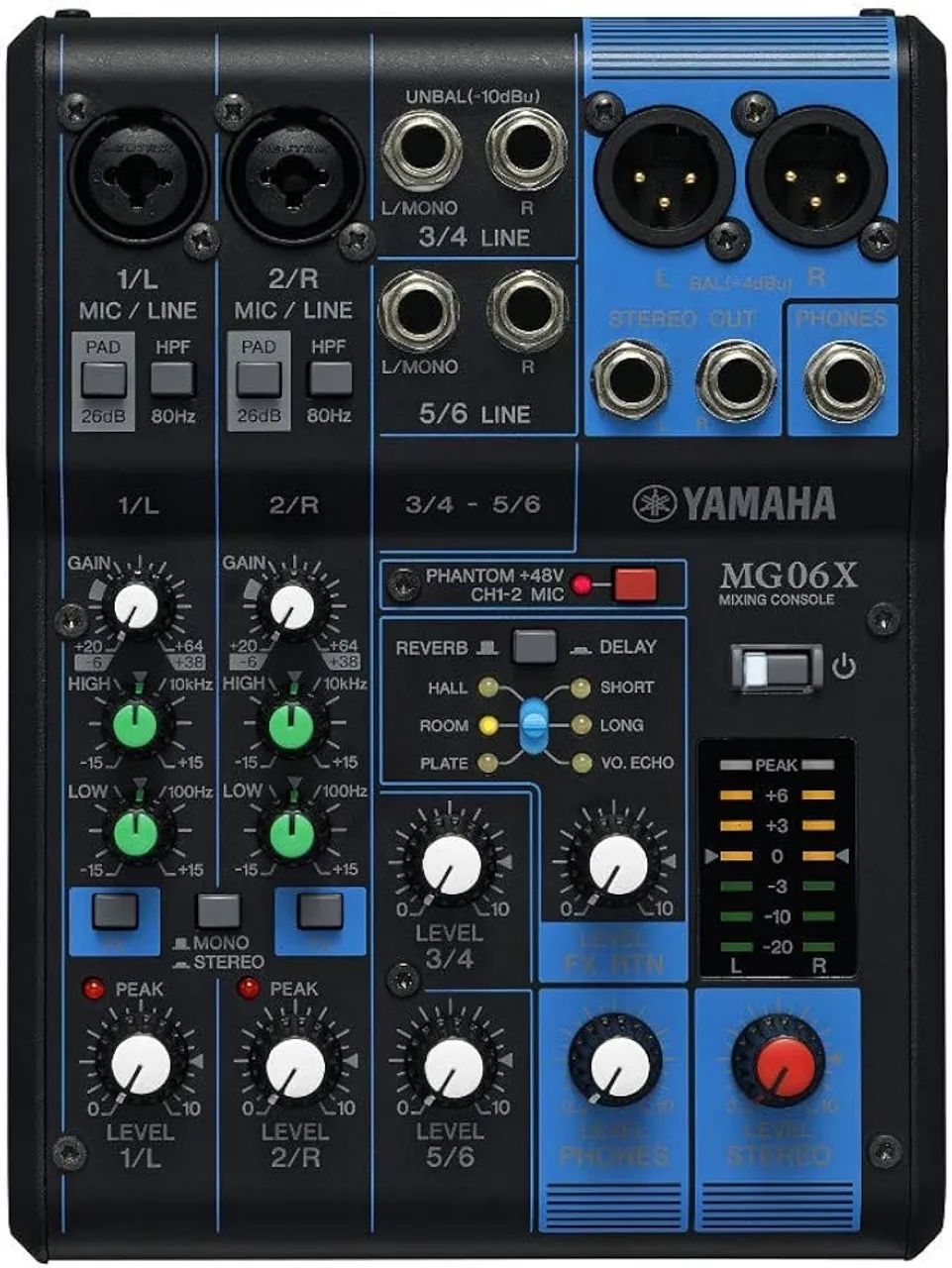 Mesa de som Yamaha mg06x 