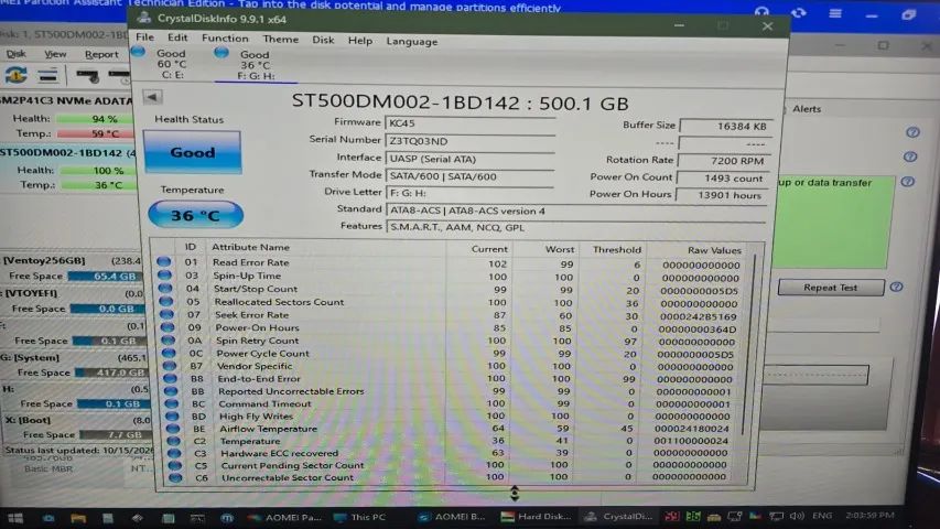 HD 5000GB PC Seagate com Windows 10 e Office PreInstalado GPT  - Foto 4