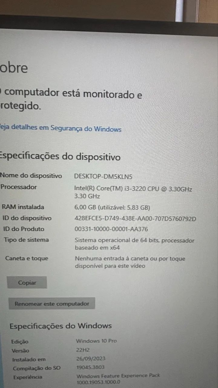 Desktop Lenovo ThinkCentre Core i3 3220 3.30Ghz - Foto 4