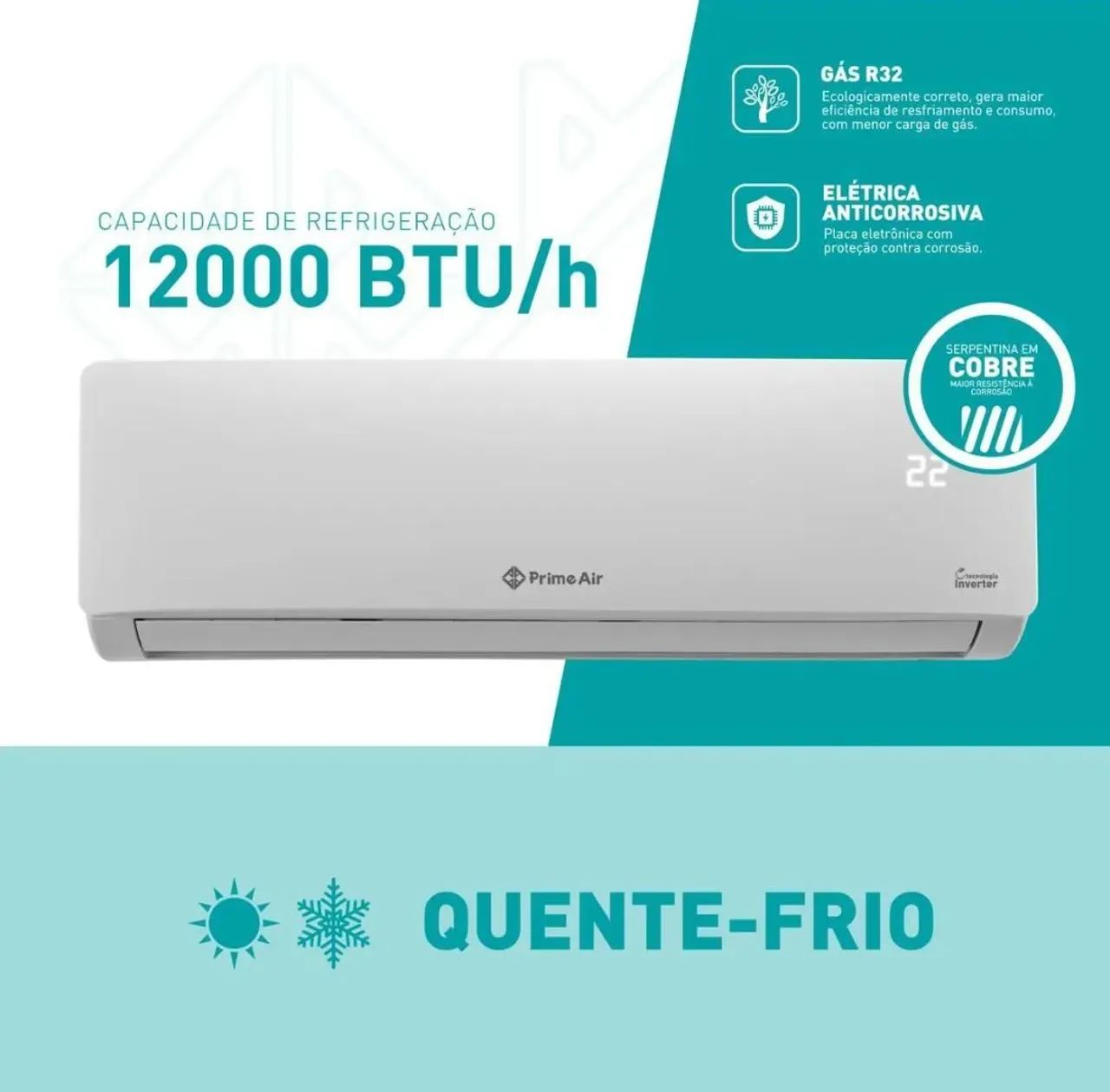 Ar-Condicionado Britânia Air Split Inverter 12000BTUs 12QC - Foto 4
