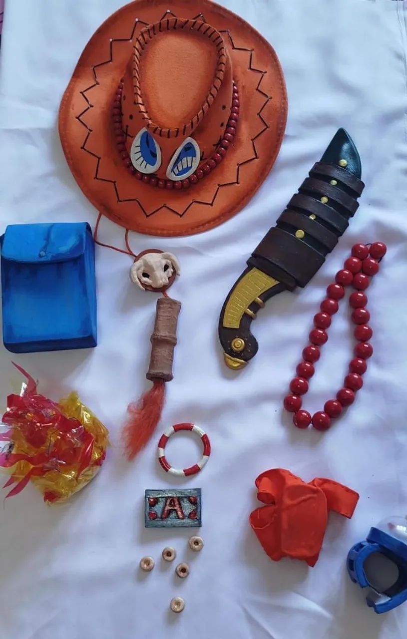 Cosplay Portugas D.Ace acessórios 