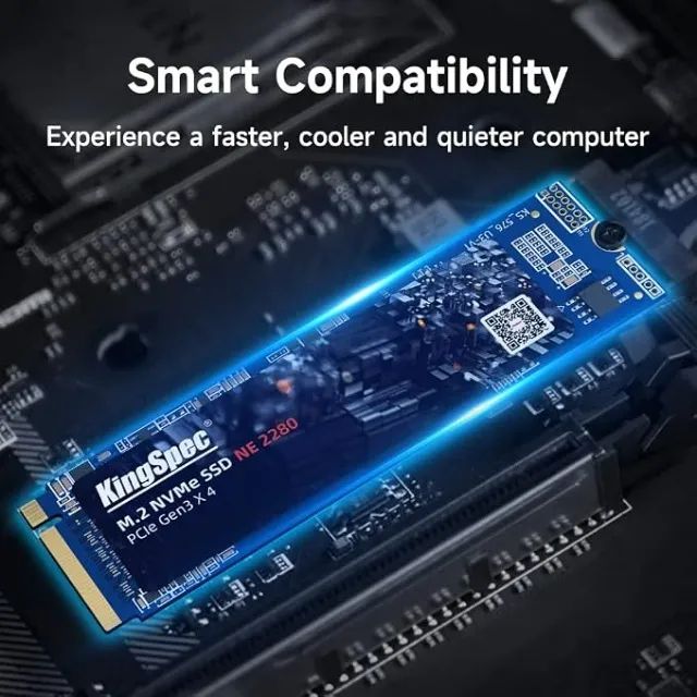 SSD M.2 NVMe 256GB KingSpec 2280 - Foto 3