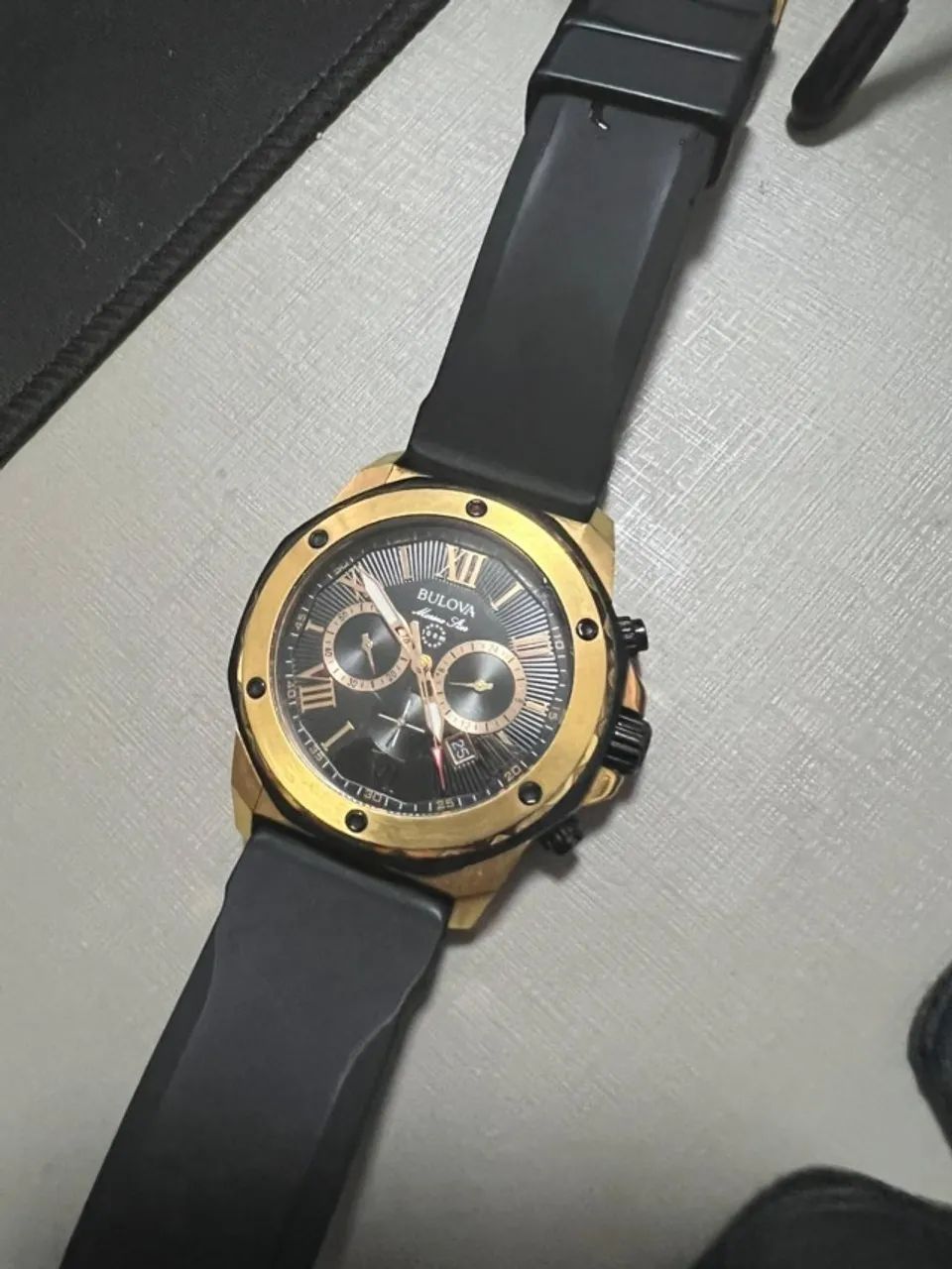 Bulova Marine star original na caixa com nota oportunidade - Foto 4