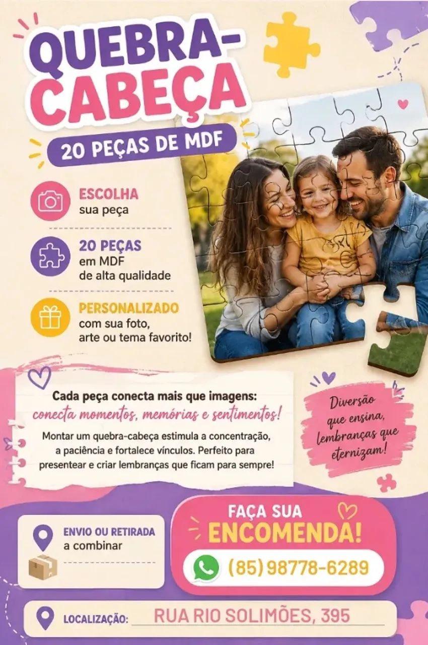 Jogos pedagógicos: Quebra-cabeça 