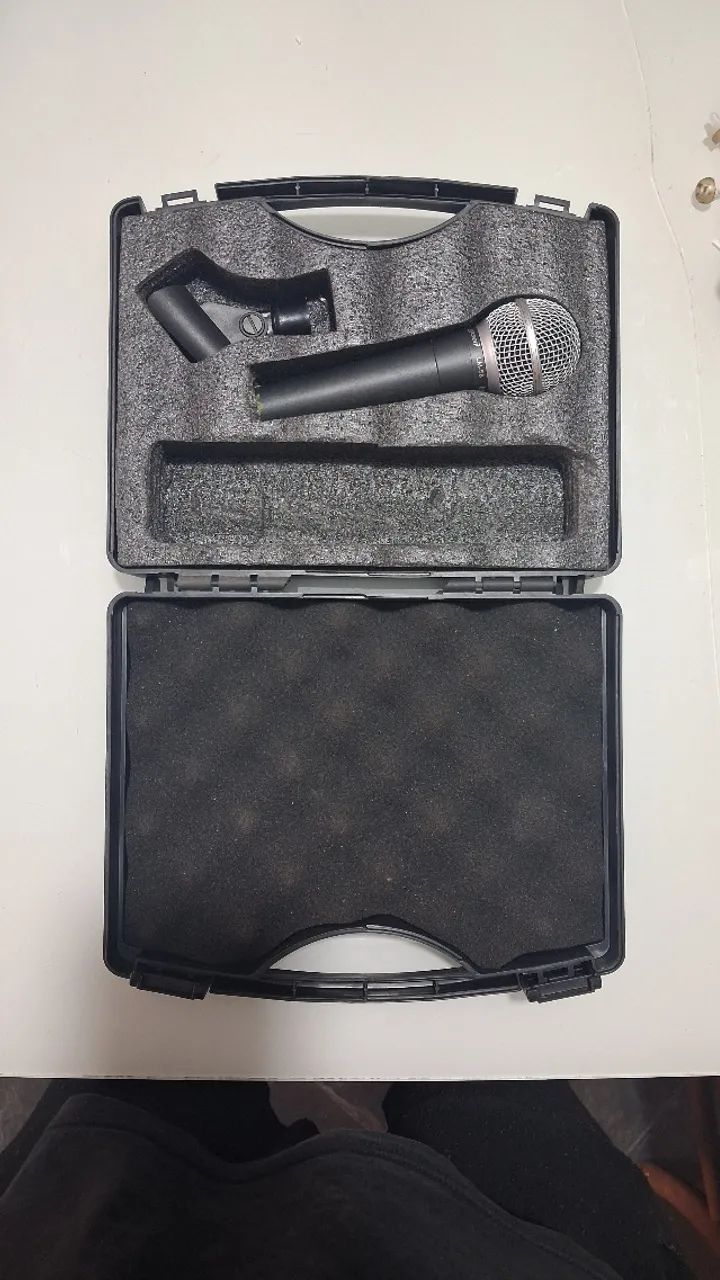 Microfone Dinâmico Lexsen LM-58 Profissional + Cachimbo e Maleta - Foto 2