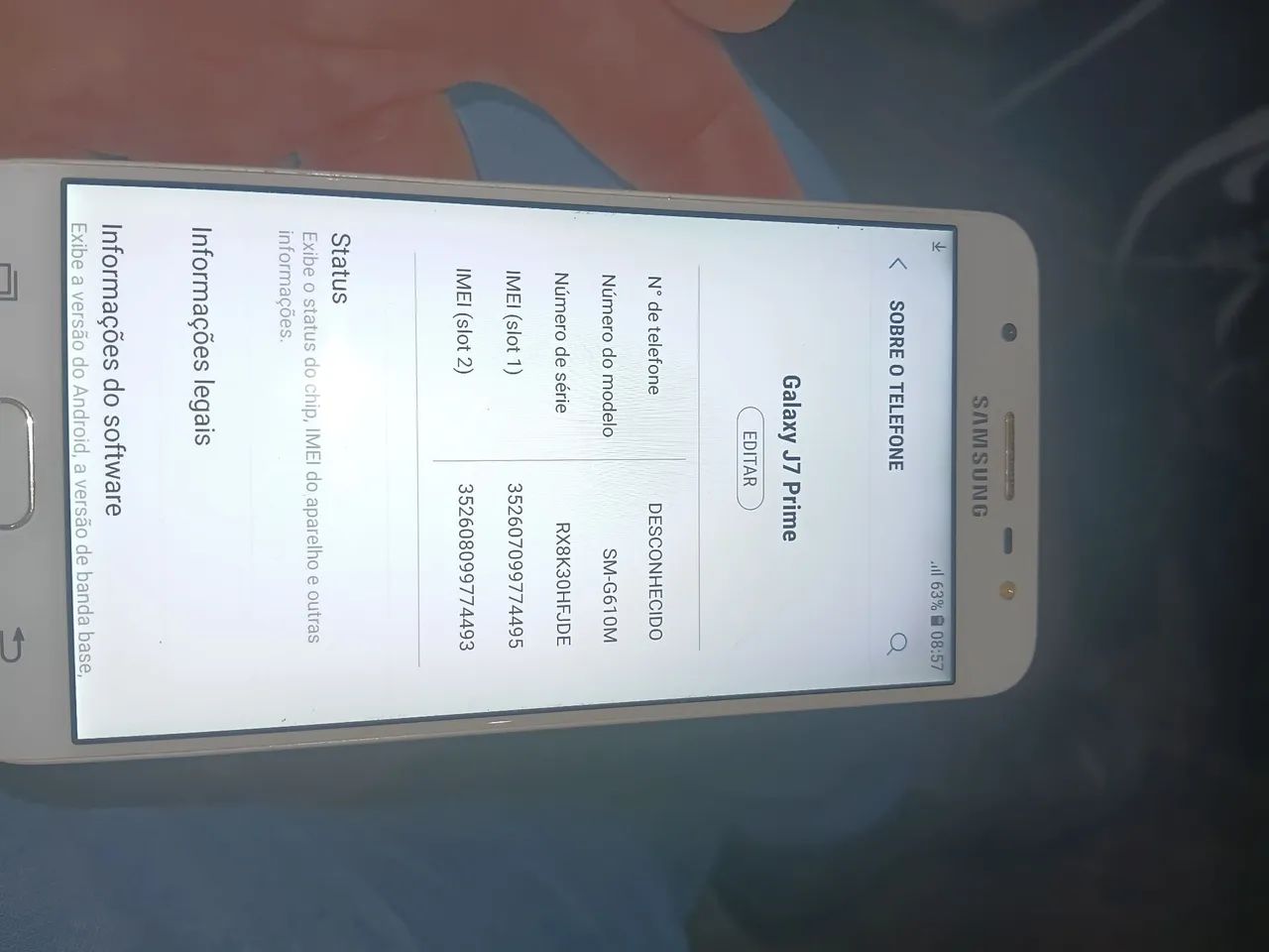 J7 prime celular bom com carregador  - Foto 2