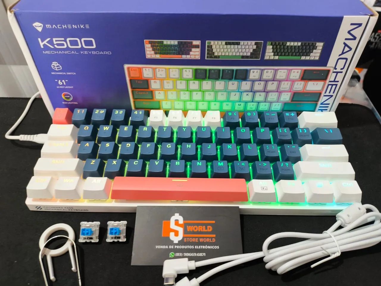 Teclado mecânico sem fio 