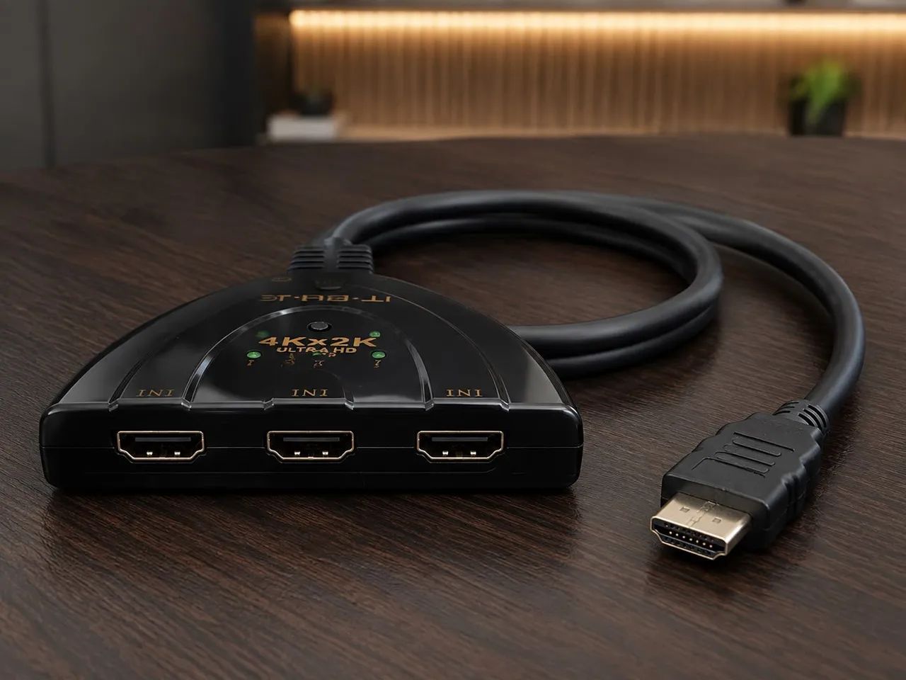 Switch HDMI 3 em 1 4K com Seletor IT-Blue - Foto 4