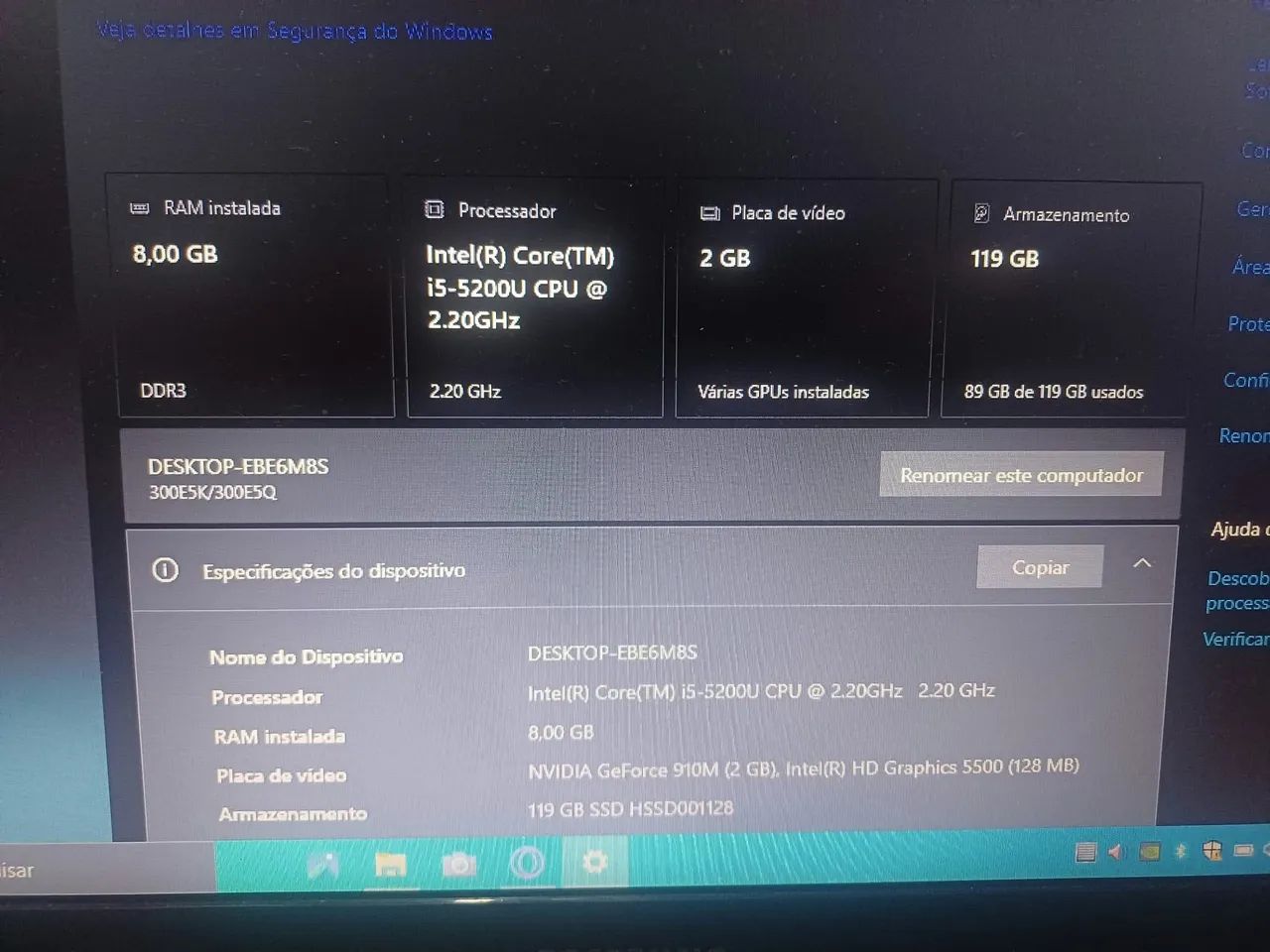 Notebook NP300E5K com placa de video nvidia - Foto 4