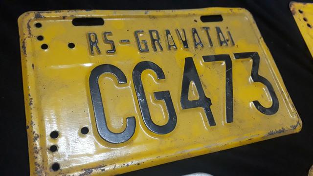 Placa Amarela Antiga Moto Carro Decoracao Garagem - Foto 4