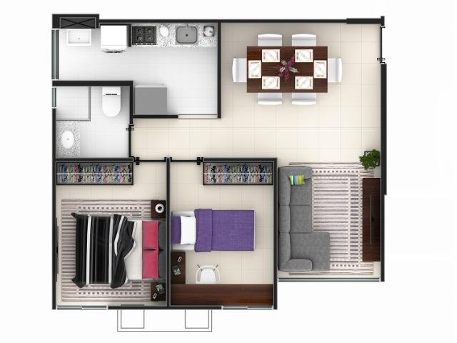 Apartamento no cabo de santo Agostinho dois quartos - Foto 4