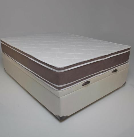 Conjunto baú king size (193x203) + colchão de molas ensacadas Apenas 1999,00 - Foto 2