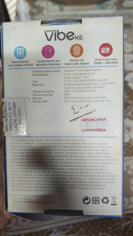 Lenovo Vibe K6 usado 32GB - Foto 4