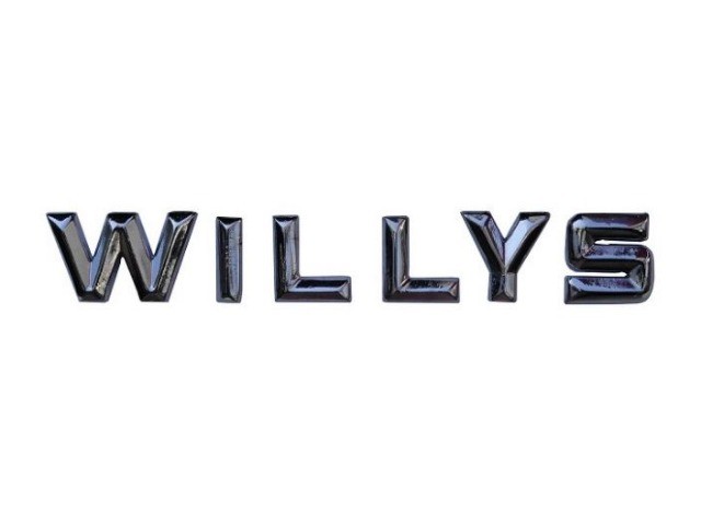 Emblema Letras Willys Traseiro Interlagos Cromado Novo Jogo