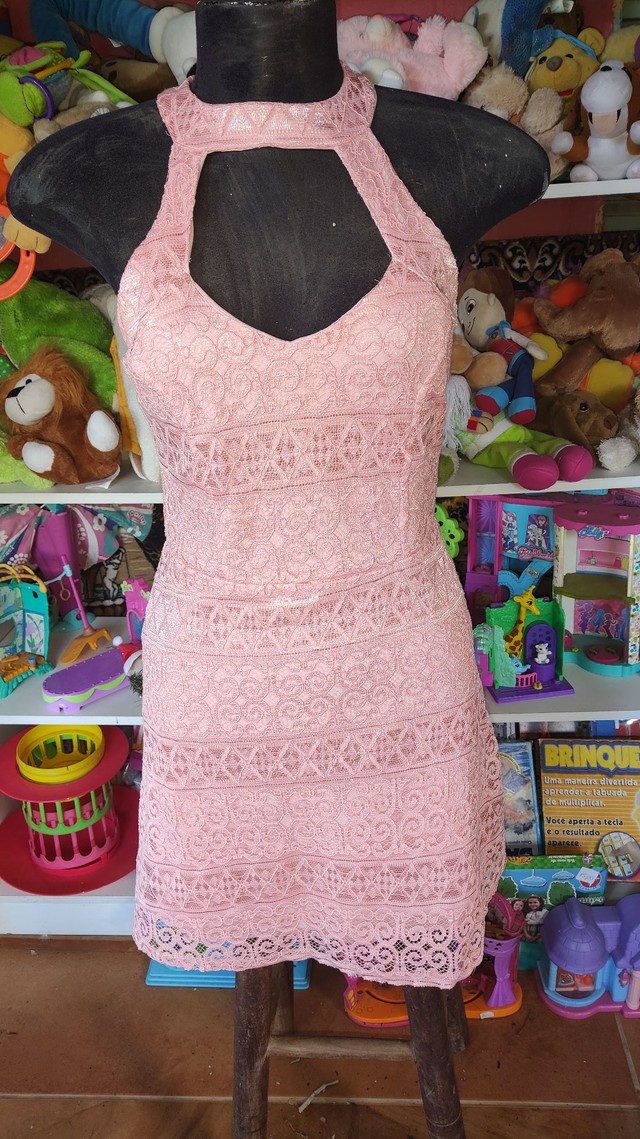 Vestido com Renda Festa Curto - Foto 2