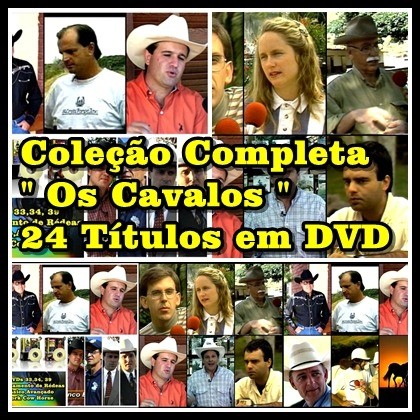 Coleção com 24 DVDs Série The Horse