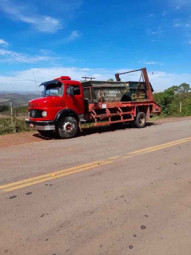 Caminhao MB 1513 poliguindaste reduzido oportunidade luxo 