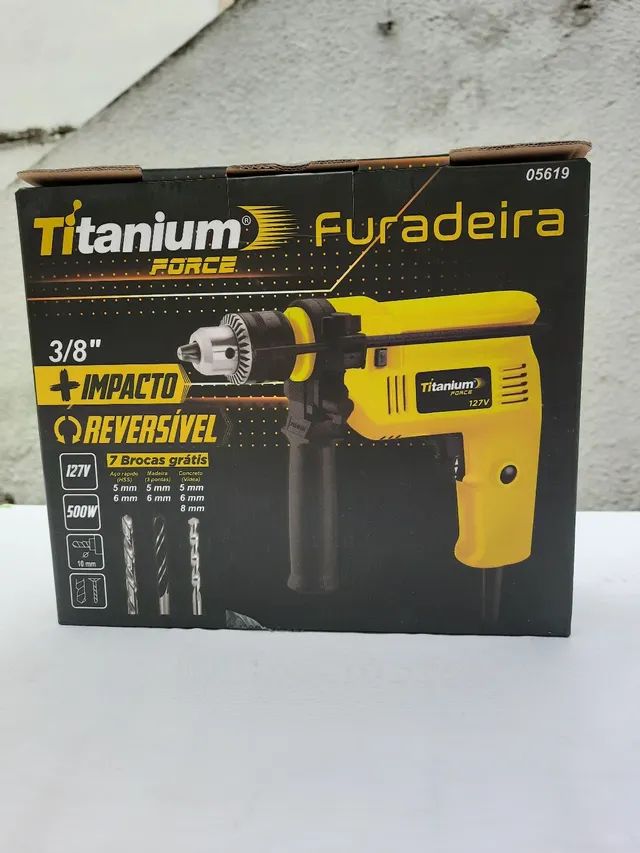 Furadeira de impacto 500w, nova na embalagem 