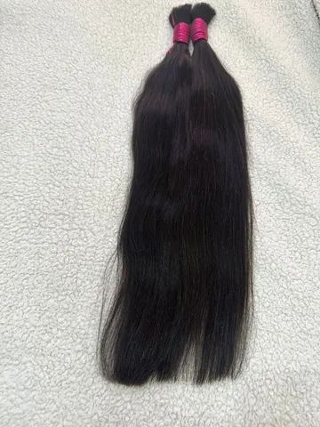 cabelo humano/ liso 45 cm - Foto 5