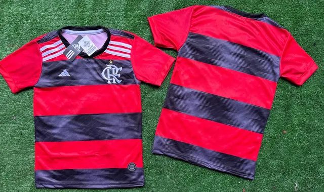 Camisa Polo Flamengo Juvenil Rosa - Rosa+Vermelho