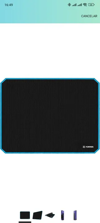 Mousepad Gamer Fortrek - Preto 240 x 320 x 3 mm
