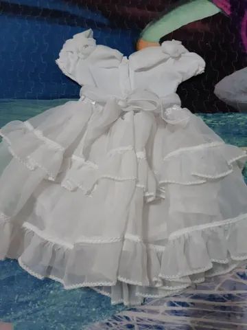 Vestido de batizado tam 4 - Foto 3