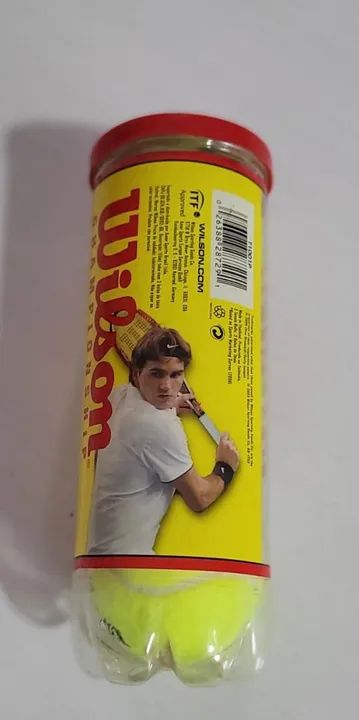 Dunlop Abzorber ou Wilson - Bola de Tênis (Nova - 3 Bolas) - Foto 3