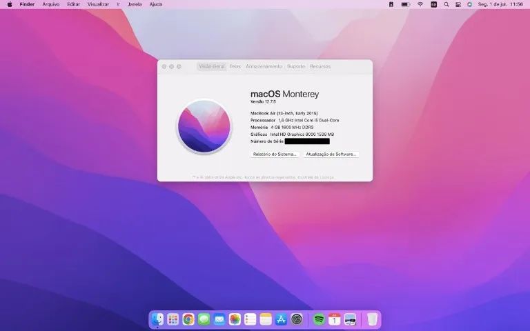 MacBook Air (13 polegadas, início de 2015) Impecável, sem detalhes - Foto 5