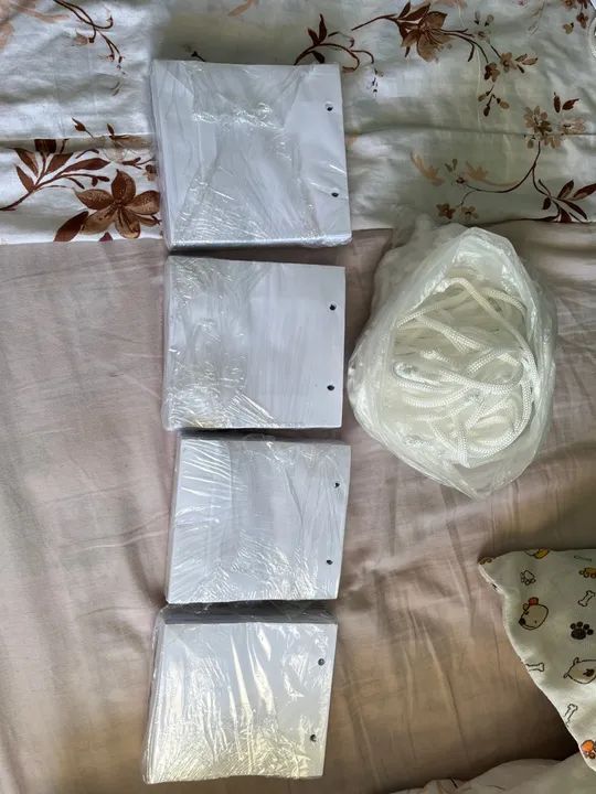 Cordão de nylon branco para artesanato - Foto 2