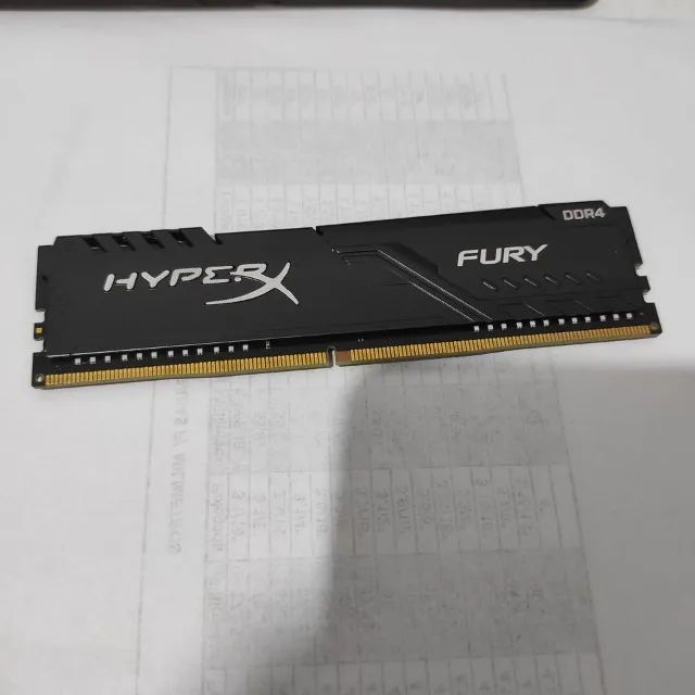 Memória Ram Fury 8gb Hyperx Ddr4 3200mhz Para Pc Gamer - Foto 3