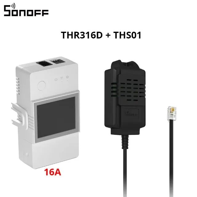 Sonoff Th16 Elite + Sensor De Temperatura E Umidade Ths01