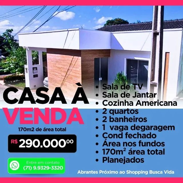 Captação de Casa a venda na Rua A, Vila de Abrantes (Abrantes), Camaçari, BA