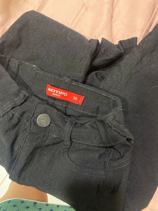 Calça Jeans Biotipo Preta 36 - Foto 2