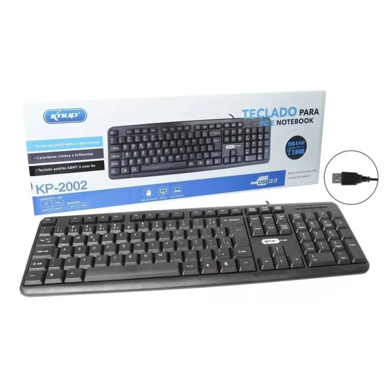 Teclado para computador (com fio) 