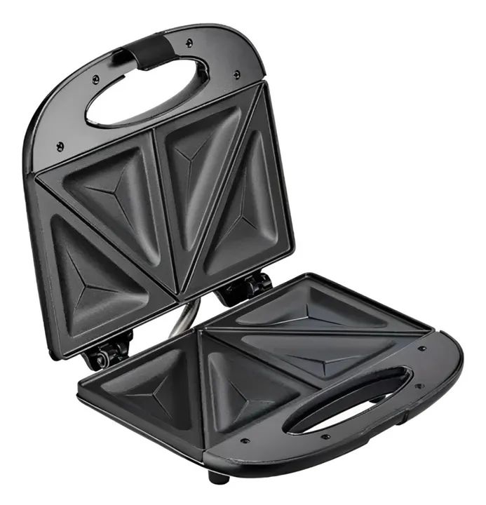 Sanduicheira Elétrica E Grill Antiaderente - Kaza+ Cor Preta 220v