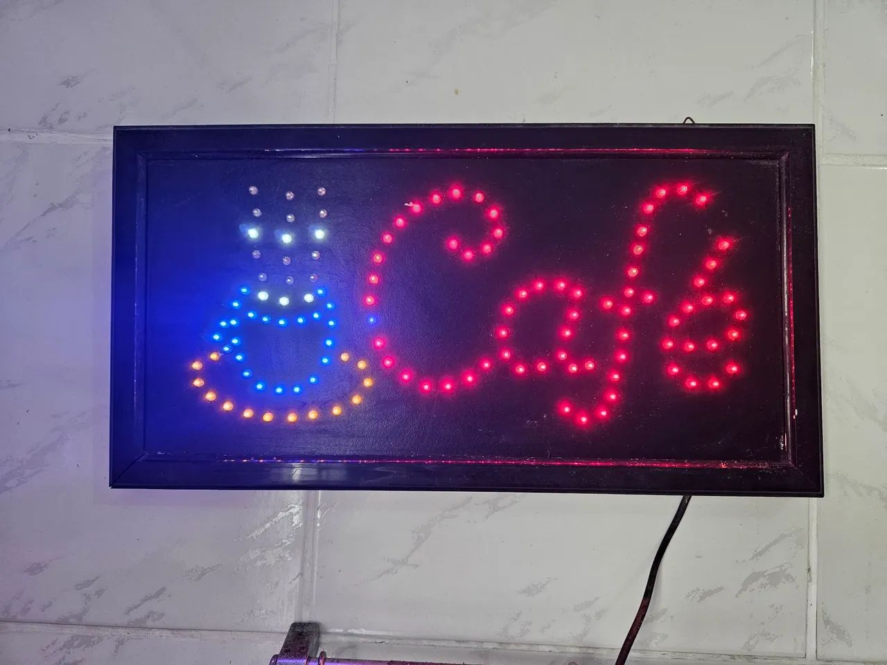 Placa/Painel iluminado CAFÉ. 