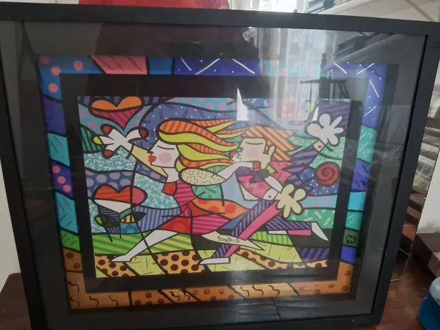 Quadros pequenos Romero Brito com certificado 