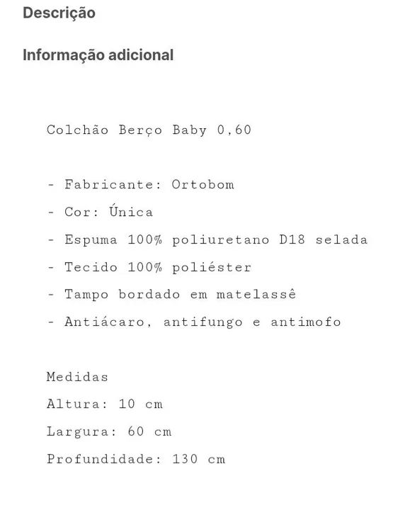 COLCHÃO DE BERÇO ORTOBOM COM FRETE GRÁTIS: ÚLTIMAS UNIDADES DA QUEIMA!!! - Foto 2