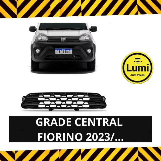 Grade Central Fiorino 2023/... Preta - NOVO!!