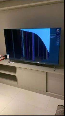 Smart TV Philips 55´, 4K uhd - Trinco na tela - Foto 3