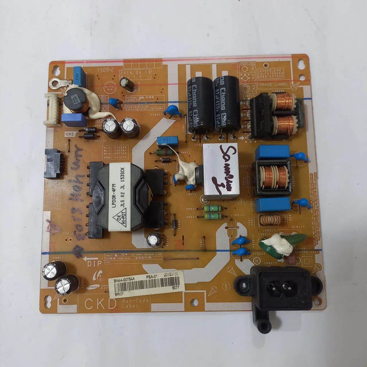 Placa da fonte samsung UN40H5103